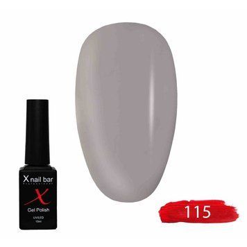 Гель-лак для нігтів, для манікюру X Nail Bar Professional 10ml №115
