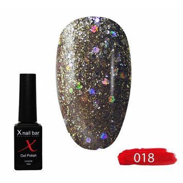 Гель-лак для нігтів, для манікюру X Nail Bar Professional 10ml №018