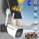 Камера відеоспостереження водонепроникна поворотна W06 App ICSEE 6 mp, IP Wi-Fi + сонячна панель