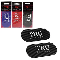 Стикер для челки силиконовый (зажим для волос, для парикмахера, барбера) TRU Barber, 2 шт.