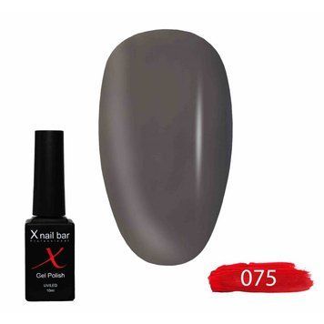 Гель-лак для нігтів, для манікюру X Nail Bar Professional 10ml №075
