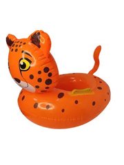 Детский надувной круг "Леопард" с ручками безопасности, 60х46 см