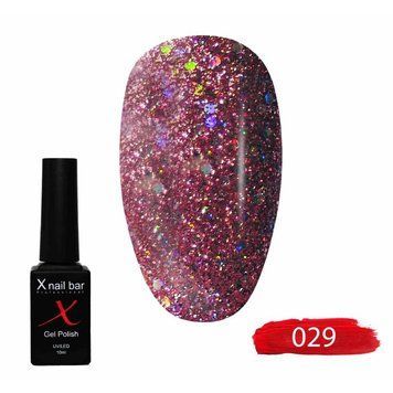Гель-лак для нігтів, для манікюру X Nail Bar Professional 10ml №029
