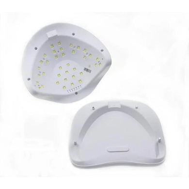 Профессиональная LED+UV лампа 54 Вт для маникюра и педикюра, Белая