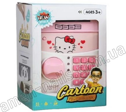 Скарбничка сейф для дітей Cartoon Piggy Bank (іграшка скарбничка-сейф, дитяча скарбничка, дитячий сейф)