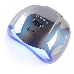 Лампа для манікюру LED+UV Sun X хамелеон, 54 Вт (срібло) (Лампа для сушіння нігтів)