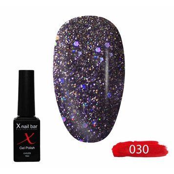 Гель-лак для нігтів, для манікюру X Nail Bar Professional 10ml №030