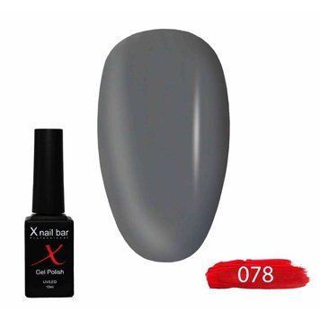 Гель-лак для нігтів, для манікюру X Nail Bar Professional 10ml №078