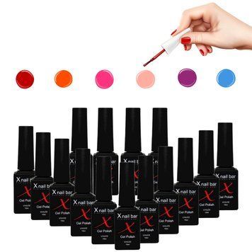 Набір гель-лаків для нігтів, для манікюру X Nail Bar Professional&nbsp;10 мл 15 шт