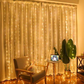 Гірлянда-штора світлодіодна 240 LED, 3x2м 220 В (тепле світло)