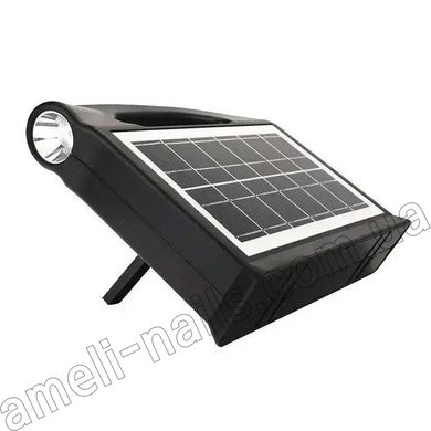 Ручний переносний ліхтар з сонячною батареєю LED CL-13 сонячна панель + 2 лампи + повербанк