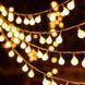 Гирлянда шарики 40 LED на батарейках, 6 м (теплый желтый свет)