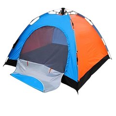 Палатка туристическая автораскладная, 200х200х145 см, 4-х местная (палатка для кемпинга)