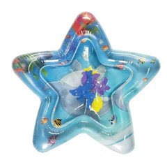 Надувной водный коврик детский игровой в форме звезды "Океанариум" развивающий детский коврик