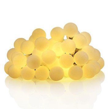Гірлянда кульки 40 LED на USB, 6 м (тепле біле світло)