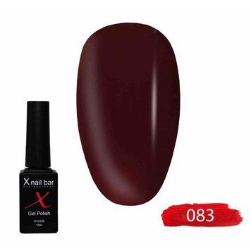 Гель-лак для нігтів, для манікюру X Nail Bar Professional 10ml №083