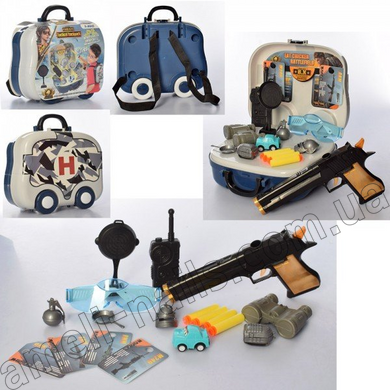 Дитячий набір військового у валізі S-23 (ігровий набір, іграшки для дітей)