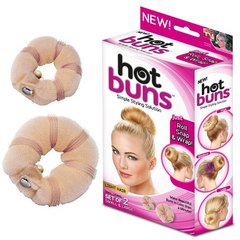 Валики на кнопках для волос для создания объема Hot Buns