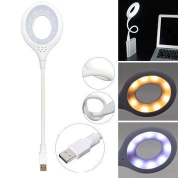 Гнучка USB-лампа з керуванням голосом, 16 LED 5 Вт