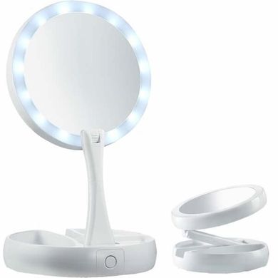 Косметическое настольное зеркало для макияжа с LED подсветкой My Foldaway Mirror