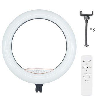 Кільцева LED лампа для фото, селфі з тримачем для телефону RL-21 mini 54 см