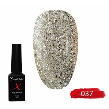 Гель-лак для нігтів, для манікюру X Nail Bar Professional 10ml №037