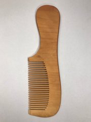 Гребінець для розчісування волосся дерев'яний № D ширина 7.5 см