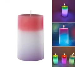 Свеча-подсветка восковая меняющая цвет LED Candled Magic, 7 цветов (декоративная RGB свеча ночник)