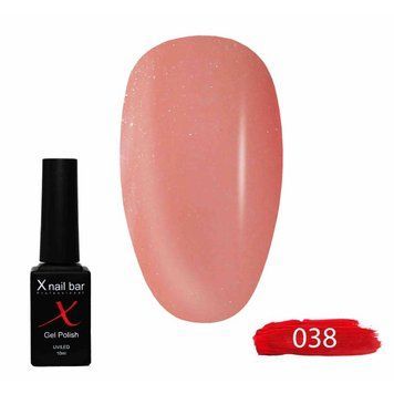 Гель-лак для нігтів, для манікюру X Nail Bar Professional 10ml №038