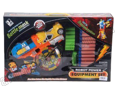 Пістолет-трансформер дитячий Robot Power (бластер, пістолет із кульками, ігровий комплект з пістолетом)