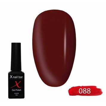 Гель-лак для нігтів, для манікюру X Nail Bar Professional 10ml №088