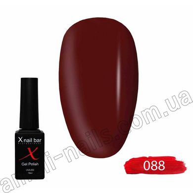 Гель-лак для ногтей, для маникюра X Nail Bar Professional 10ml №088