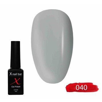 Гель-лак для нігтів, для манікюру X Nail Bar Professional 10ml №040