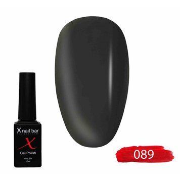 Гель-лак для нігтів, для манікюру X Nail Bar Professional 10ml №089
