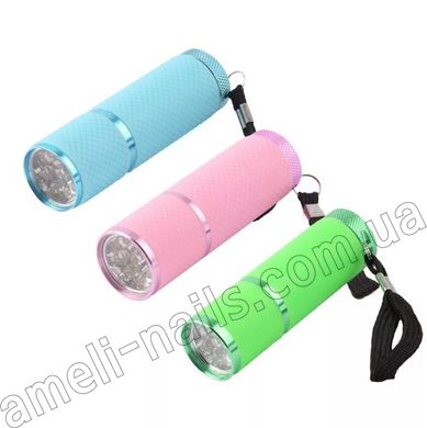 LED Лампа-ліхтарик для сушіння гель-лаку (міні лампа для нігтів) рожевий