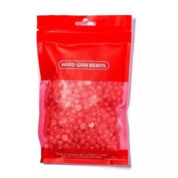 Віск плівковий у гранулах для депіляції, для воскоплава Hard Wax Beans 100 г Червоний