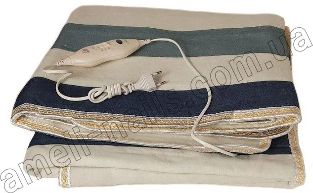 Простирадло електричне Electric Blanket 150х120 см (смуги, різнокольорові)