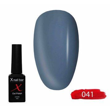 Гель-лак для нігтів, для манікюру X Nail Bar Professional 10ml №041