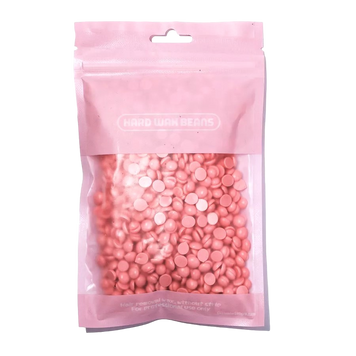Віск плівковий у гранулах для депіляції, для воскоплава Hard Wax Beans 100 г Рожевий