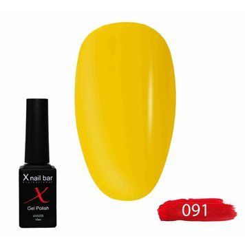 Гель-лак для нігтів, для манікюру X Nail Bar Professional 10ml №091