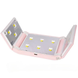 LED+UV Лампа для маникюра портативная BQ-3T, 36W с аккумулятором (Лампа для сушки ногтей) розовый