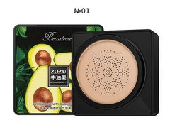 Тональный крем-кушон для лица со спонжем Zozu Avocado Beauty Cream Cushion, 20 г №1