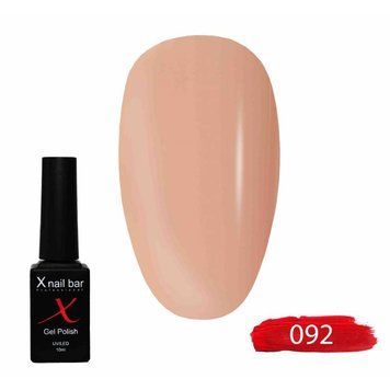 Гель-лак для нігтів, для манікюру X Nail Bar Professional 10ml №092