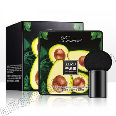 Тональний крем-кушон для обличчя із спонжем (тональний засіб) Zozu Avocado Beauty Cream Cushion, 20 г №2