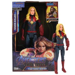 Дитяча ігрова фігурка Капітан Марвел Captain Marvel Avengers Union Legend зі світлом та звуком