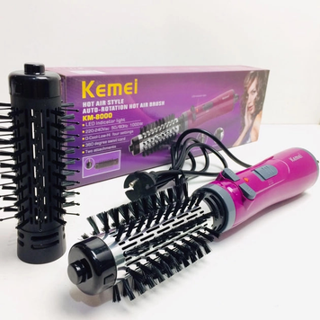 Фен-щетка для волос Kemei KM-8000