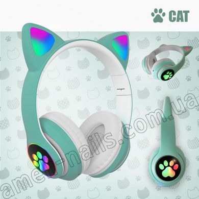 Світлодіодні навушники з вушками Cat Ear Bluetooth 5.0
