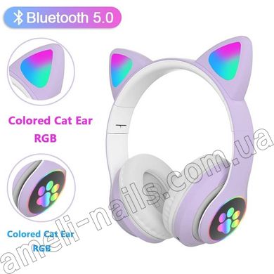 Светодиодные наушники с ушками Cat Ear Bluetooth 5.0