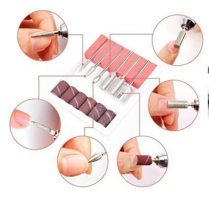 Фрезер для маникюра и педикюра Nail Polisher DM-208, 65 Вт 45000 об/мин (фрезер для аппаратного маникюра) красный