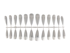 Гелеві Тіпси "Стилет" матові прозорі з розміткою (Тіпси для дизайну, дизайн нігтів)